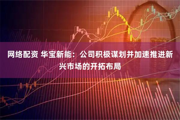 网络配资 华宝新能：公司积极谋划并加速推进新兴市场的开拓布局