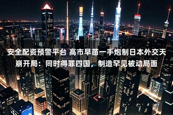 安全配资预警平台 高市早苗一手炮制日本外交天崩开局：同时得罪四国，制造罕见被动局面